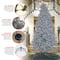 9ft. Pre-Lit Matte Silver Metallic Evergreen Artificial Christmas Tree
